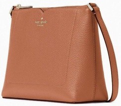 Kate Spade Harlow Crossbody Brown Pebbled Leather WKR00058 NWT $279 Retail - £87.04 GBP