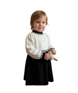 Janie & Jack Black and White Fair Isle Sweater Dress Size 3T - $24.75