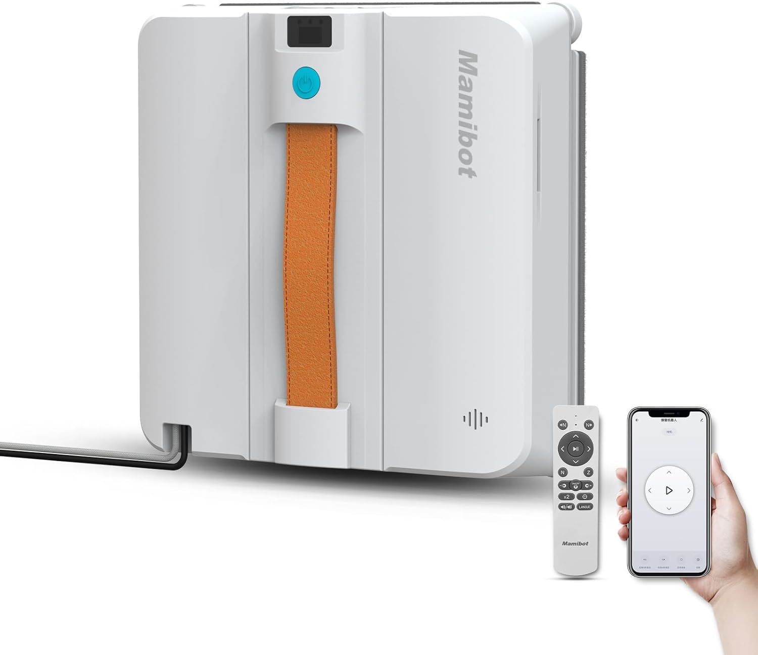 Mamibot W120-DP Robot Window Cleaner,Window Cleaner with 4 Water Blue  - $430.15