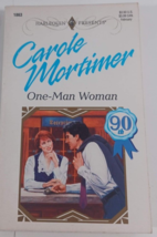 one-man woman by carole mortimer novel fiction paperback good - £4.66 GBP