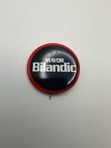 Vintage 1980s Bilandic for Mayor Pin Pinback  BB4 - €6,87 EUR