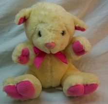Very Cute Cream And Pink Lamb 6&quot; Plush Stuffed Animal Toy Easter - £11.73 GBP