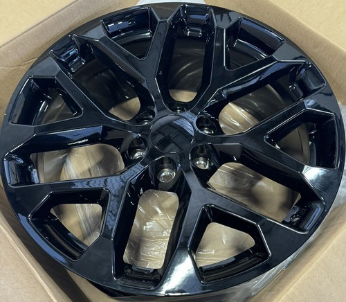 thumbnail image 2 of 22" Black Snowflake Wheels With Blackhawk R/T Tires - Fits Chevy Tahoe/Silverado 2 of 5