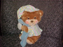 10&quot; Fisher Price Teddy Beddy Bear Plush Toy With Blanket Super Nice 1985 - £78.28 GBP