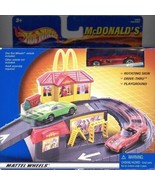 New 2001 Hot Wheels McDonalds Drive-thru &amp; Playground Playset w/ C3 Corv... - £40.40 GBP