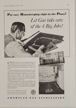 1937 Print Ad Up to Date Gas Equipment for Homes American Gas Association - £16.07 GBP