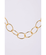 Chain bracelet and necklace set - gold - £12.77 GBP