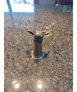 Jagermeister Buck Stag Deer Head Shot Glass  Pewter Stainless Barware - $328.06 MXN