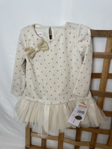 Bonnie Jean 2T Gold And Cream Dress NWT - £11.01 GBP