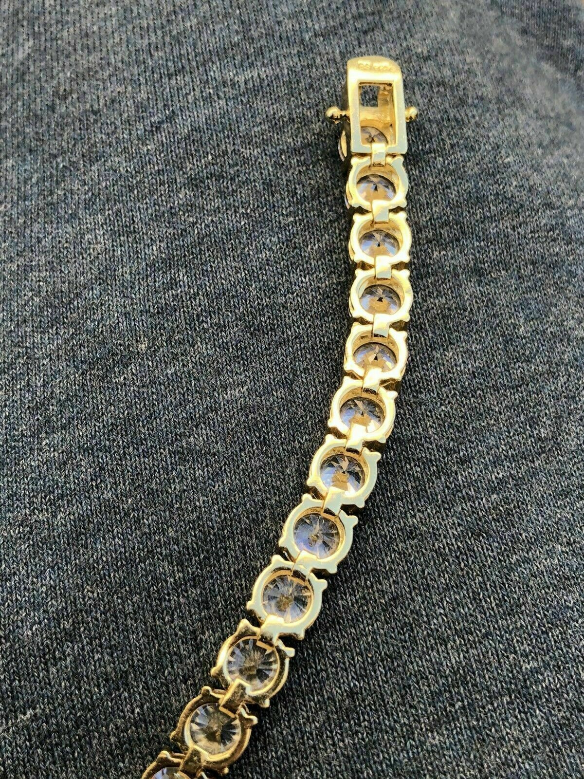 Pulsera Tennis De Circonitas Cúbicas De Corte Redondo De 3.00Ct Chapado En... Item image 3