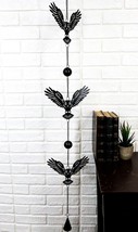 Whimsical Alchemy Sorcerer Night Goth Owls Metal Wall Hanging Mobile Win... - $439.94 MXN