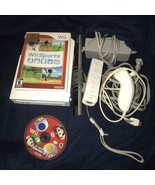 Wii Console White Bundle Set Super Mario Wii + Sports RVL-001 - £56.05 GBP
