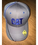 CAT Caterpillar Grey Blue White Hat NEW Cap SnapBack - $14.84