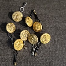 Vintage Brass US Navy Uniform Buttons - Superior Quality  1/2&quot; With Cotter Pins - £9.58 GBP