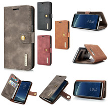 Removable Leather Wallet Card Case For Samsung Note10+ S10 Plus S9/S9Plus S8 S7 - £47.38 GBP