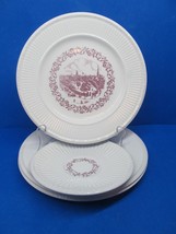 Wedgwood Of Etruria And Barlaston Set Of 3 Scenes Of Old New York Salad Plates - £30.54 GBP