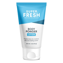 Super Fresh Body Powder Lotion by Sweatblock - Talc Free, Anti-Chafing, Deodoriz - £16.24 GBP