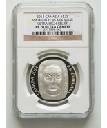 2014 $25 CANADA MATRIARCH MOON MASK ULTRA HIGH RELIEF PF70 ULTRA CAMEO - £101.41 GBP