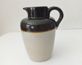 7”- Vintage - Brown And Tan - Stoneware Pitcher - £9.03 GBP