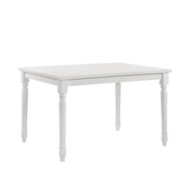 48&quot; White Solid Wood Dining Table - £452.06 GBP