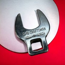 Craftsman Tools Chrome Crowfoot Wrench 3/8&quot; Drive 43624 5/8” VV SAE USA - £12.11 GBP