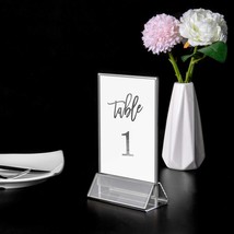 8.5x11 Clear Acrylic Double Sided Frames Wedding Table Numbers Holders Desk (6 P - £50.28 GBP
