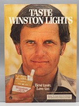 Vintage Magazine Ad Print Design Advertising Winston Lights Cigarettes - $12.86