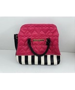 Betsey Johnson Medium Size Handbag Black / White Cranberry - $25.33 CAD