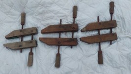 Vintage LOT OF 3 Jorgensen Hand Screw Wood Working Clamps Made In USA - £59.45 GBP