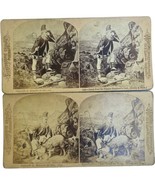 Antique Stereoscope Stereoscopic Card Melander &amp; Bro. Chicago #132-33 Sh... - $27.84