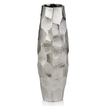 4&quot; X 4&quot;  Rough Silver Barrel Vase - $111.51