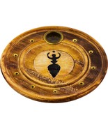 Rustic 4&quot; Goddess Incense Burning Plate! - $90.10 MXN