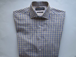 Nick Graham Plaids Modern Spread Cotton Men Dress Shirt S (14.5-15 | 34-35) U24 - £23.22 GBP