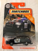 Matchbox 2016 Ford Interceptor Utility 48/100 Black Highway Patrol MBX Coty - $17.06