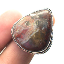 Crazy Lace Agate Vintage Style Gemstone Handmade Fashion Ring Jewelry 9&quot; SA 202 - £3.97 GBP