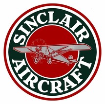 Sinclair Aircraft 14&quot; Diameter Metal Sign - £23.94 GBP