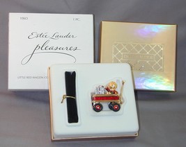 Estee Lauder Pleasures Little Red Wagon Solid Perfume Compact NIB - £99.79 GBP