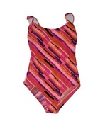 CATALINA One Piece Swimsuit Geometric Pink Red Purple Bathing Suit Sz Sm... - $41.10 CAD