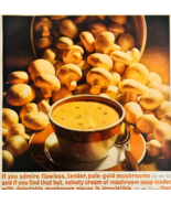 1965 Campbell&#39;s Cream of Mushroom Soup Advertisement Vintage Canned Food... - €25,64 EUR