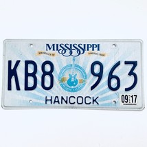 2017 United States Mississippi Hancock County Passenger License Plate KB8 963 - £10.57 GBP