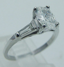 1.50CT Simulé Diamant Solitaire Fiançailles, Mariage 14K Plaqué or Blanc - £63.31 GBP