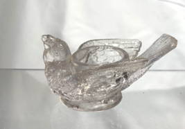 EAPG McKee Glass Bird with Berry Open Salt - 1880-1890 3 1/2&quot; x 2&quot; x 1 3/4&quot; - £23.41 GBP
