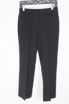 Theory XS? Max Edition Black Wool Stretch Relaxed Straight Dress Career Pants - £20.54 GBP