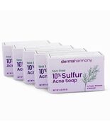 10% Sulfur Soap with Tea Tree Oil - DermaHarmony 4oz - 5 Bars (Cartons) - $33.61