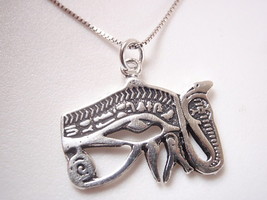 The Eye of Horus Pendant 925 Sterling Silver Ancient Egyptian Symbol - £12.79 GBP