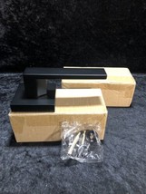 Black Square Dummy Lever Door Handle 2 Pack - $14.84