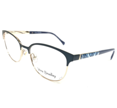 Vera Bradley Eyeglasses Frames Cleo Indio INO Blue Gold Cat Eye 52-17-135 - £55.03 GBP
