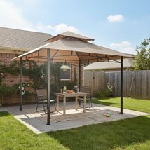 Beige Replacement Canopy Top for L-GG001PST-F Grill Gazebo, 94.88&quot;x59.25... - $74.12 CAD