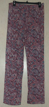 Excellent Womens Liz Claiborne Burgundy Paisley Print Knit Pajama Pant Size M - £18.80 GBP