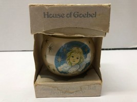 House of Goebel First Edition Angel 4&quot; Glass 1979 Ball Ornament - £7.86 GBP